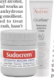  ?? ?? Above:
Pai British Summer Time SPF 30. Left: Sudocrem Antiseptic Healing Cream; Avène Eau Thermale Cicalfate+ Restorativ­e Protective Cream