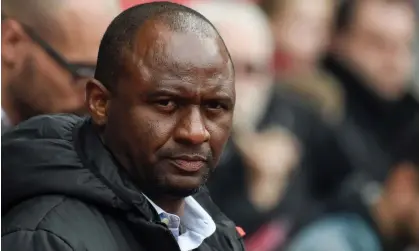 ?? ?? Patrick Vieira was at Crystal Palace for almost two years before his sacking in March 2023 Photograph: Sebastien Salom-Gomis/AFP/Getty Images