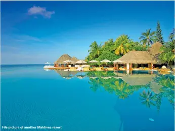  ??  ?? File picture of another Maldives resort
