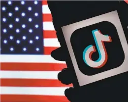  ?? OLIVIER DOULIERY AFP VIA GETTY IMAGES ?? Tiktok, which is owned by Chinese company Bytedance, performed the worst, letting through 90 percent of the false political ads the group submitted.