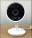  ?? RYAN NAKASHIMA — THE ASSOCIATED PRESS FILE ?? This file frame grab from video shows the Nest Cam IQ camera. As people get voice-activated speakers and online security cameras for convenienc­e and peace of mind, are they also giving hackers a key to their homes? Many devices from reputable...