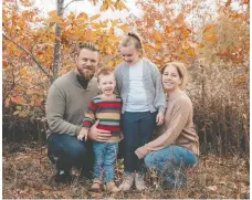  ?? RIDLEY FAMILY ?? Will and Annalise Ridley, with children Lilly, seven, and Rowan, two, bought a Prescott model for its current and future flexibilit­y.