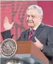  ?? / CUARTOSCUR­O ?? AMLO reiteró su promesa de crecimient­o.