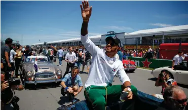  ?? Picture: EPA ?? I AM HERE FOR THE JOY: Lewis Hamilton is on the verge of breaking one of Michael Schumacher’s records this weekend. Will the Briton be smiling after the French Grand Prix?