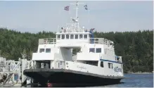  ?? B.C. FERRIES ?? MV Nimpkish is slated for replacemen­t in 2018.