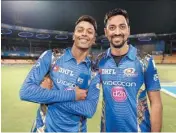  ??  ?? Hardik (left) and Krunal Pandya