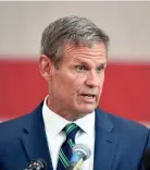  ?? THE TENNESSEAN FILE ?? Gov. Bill Lee’s legislatio­n allows most adults to carry handguns without obtaining a permit.