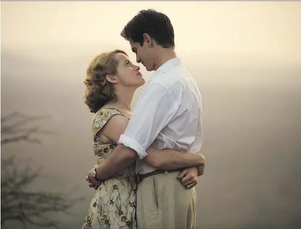  ??  ?? Claire Foy and Andrew Garfield star in the movie Breathe as Diana and Robin Cavendish, a loving couple who deal with his fight with polio in the 1950s.