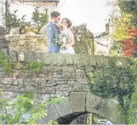  ??  ?? One of Graham’s stylish wedding photos, taken on a rural village bridge