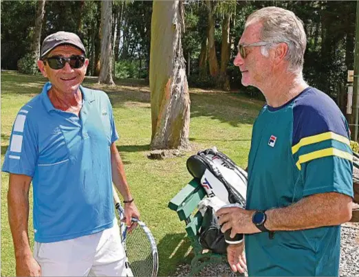  ?? ?? Infantino. El argentino en una recorrida por Punta del Este junto a Felipe Maccio, entrenador de los mellis Aguilar.