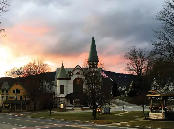  ?? PHOTO COURTESY OKEMO VALLEY REGIONAL CHAMBER OF COMMERCE ?? A scene in downtown Ludlow, Vt. before the deluge. Beautiful sites like this is one reason visitors love the state.