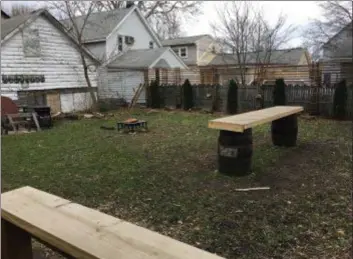  ?? KHADIJA SMITH — MORNING JOURNAL ?? A 12,000-square-foot beer garden from sits behind Forest City Brewery, 2135 Columbus Road, Cleveland.