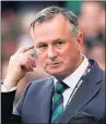  ??  ?? UPBEAT: Michael O’neill