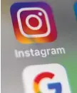  ?? Photo — AFP file ?? The logo of mobile app Instagram displayed on a tablet.