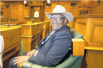  ?? Photo / File ?? Ma¯ori Party co-leader Rawiri Waititi in the debating chamber during the new member induction programme at Parliament