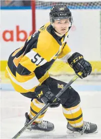  ?? TERRY WILSON/OHL IMAGES ?? Kingston Frontenacs forward Shane Wright is an early favourite to the first overall pick in the 2022 NHL entry draft.