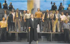  ?? Pat Kirk ?? Richard Cox (center) plays Ahab in Jake Heggie and Gene Scheer’s “MobyDick” at Opera San José.