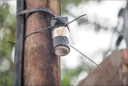  ??  ?? Photobomb: An employee’s bright idea to chart the constructi­on of an office building through a homemade ‘camera in a can’ sparked an unintended panic in Rosebank this week