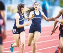  ?? PHOTO COURTESY OF UCSD ATHLETICS ?? Zeinab Torabi recorded personal bests in the 100-meter hurdles and 400-meter hurdles at the California Collegiate Open in 2019.