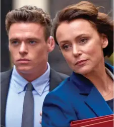  ??  ?? Hit drama: Richard Madden with co-star Miss Hawes