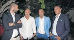  ??  ?? TÉCNICOS. Javier Portillo, Vicente Mir, Jorge Cordero y Gustavo Siviero.