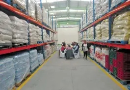  ??  ?? Guanajuato,gto.-el banco de alimentos ha obtenido 680 toneladas de productos en el 2017