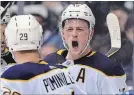  ?? ASSOCIATED PRESS FILE PHOTO ?? Jack Eichel has done some soul-searching about how to be a team leader.