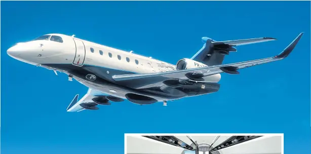  ?? EMBRAER SA VIA REUTERS ?? The new Praetor 600 Bossa Nova Edition is seen in this image in Fort Lauderdale, Florida.