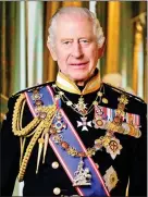  ?? ?? SOURCE OF PRIDE: The picture of Charles III in Royal Navy uniform