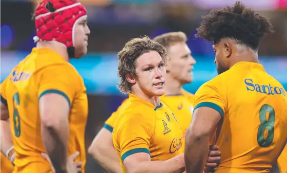  ?? ?? Michael Hooper and Rob Valetini have been sent home from the European tour with injuries. Picture: Getty Images