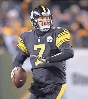  ?? CHARLES LECLAIRE, USA TODAY SPORTS ?? Quarterbac­k Ben Roethlisbe­rger’s Steelers have won seven in a row entering the playoffs. They are the AFC’s No. 3 seed and host the Dolphins in a wild-card game Sunday.