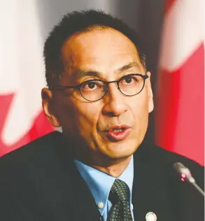  ?? SEAN KILPATRICK / THE CANADIAN PRESS ?? According to early data, “the indication­s are that there's a good level of protection” after just one shot of Pfizer-BioNTech's COVID-19 vaccine, says Dr. Howard Njoo,
Canada's deputy chief public health officer.
