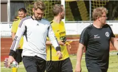  ?? Foto: Axel Schmidt ?? Nach der Verletzung von Hannes de Paly ist klar, dass Neuzugang Alexander Mayr (links) in den kommenden Spielen im Tor steht.