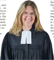  ?? ?? Autorin Dorthe Schmücker ist Pfarrerin an der evangelisc­hen Petruskirc­he in Unterrath.