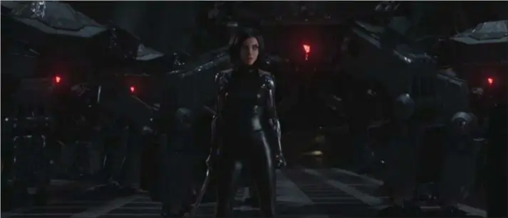  ?? TWENTIETH CENTURY FOX ?? The namesake of “Alita: Battle Angel,” portrayed by Rosa Salazar via performanc­e-capture technology, may be small, but she packs a serious punch.