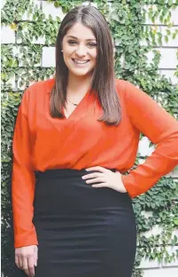  ?? Picture: TARA CROSER ?? Paul Hogan's granddaugh­ter, Mylee Hogan, is a new reporter at Channel 7 in Brisbane.