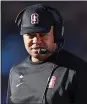  ?? JOSE CARLOS FAJARDO — STAFF ?? Stanford coach David Shaw was able to put together at top-25level recruiting class after a 4-8 season.