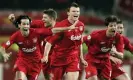  ?? ?? Xabi Alonso has a deep connection with Liverpool, having spent five seasons at the club and winning the 2005 Champions League in Istanbul. Photograph: Eddie Keogh/Reuters