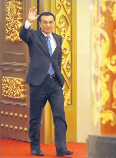  ?? Picture / AP ?? Premier Li Keqiang will meet Chinese investors at a gala luncheon in Auckland today.