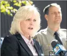  ?? DAI SUGANO — STAFF ARCHIVES ?? Santa Clara County Sheriff Laurie Smith speaks during a news conference in San Jose.