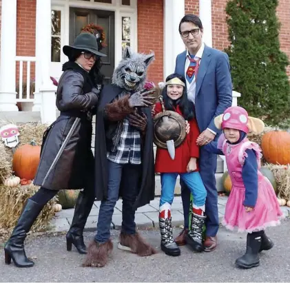 ?? PHOTO TIRÉE D’INSTAGRAM ?? Le premier ministre du Canada, Justin Trudeau, a passé l’Halloween avec sa femme et ses enfants.