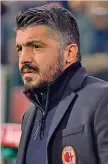  ??  ?? Rino Gattuso, 40 anni, prima vittoria esterna con il Milan
