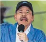  ?? FOTO: AFP ?? Nicaraguas Staatspräs­ident Daniel Ortega will trotz Massenprot­esten und Hunderten Toten im Amt bleiben.
