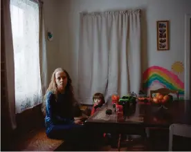  ?? Photograph: Richard Beaven/The Guardian ?? Maryann Jacobs and her son, Oliver Bussey, at their home in Hoosick Falls, New York.