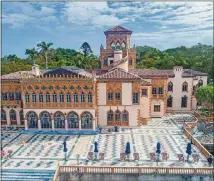  ?? CONTRIBUTE­D BY THE RINGLING ESTATE ?? Ca’d’Zan is an opulent Venetian palazzo built for John and Mable Ringling in 1926.