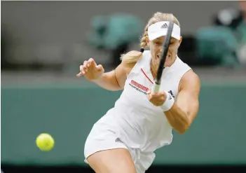  ?? — Reuters ?? Germany’s Angelique Kerber in action at Wimbledon.