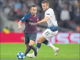  ??  ?? Arthur, durante el partido que disputó frente al Tottenham en Wembley