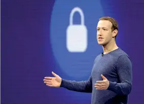  ??  ?? Il fondatore e amministra­tore delegato di Facebook, Mark Zuckerberg, 34 anni