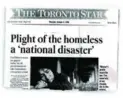  ??  ?? Sleep-ins, like the one above at City Hall in November 2004, were a way for the Toronto Disaster Relief Committee to draw attention to the plight of the homeless.