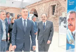  ?? Presidenci­a ?? Macri, ayer, con Ricardo Alfonsín en la Casa Rosada